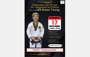 Célébration des 55 ans de présence de Maitre LEE Kwan Young en France