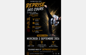 Reprise des Cours - Saison 2026-2027
