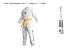 Dobok Double Y Elégance 2 - Col Blanc